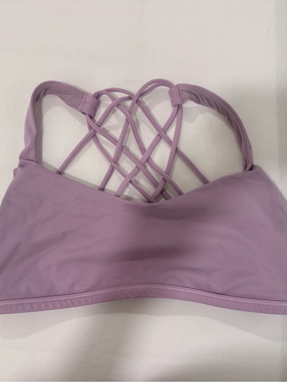 Light pink lululemon free to be wild sports bra